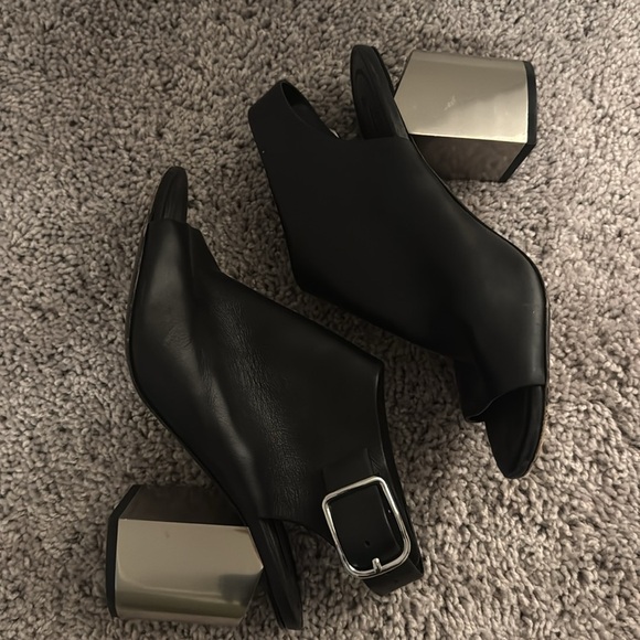 Alexander Wang Nadia Peep Toe Cutout Heels Booties - Picture 5 of 8